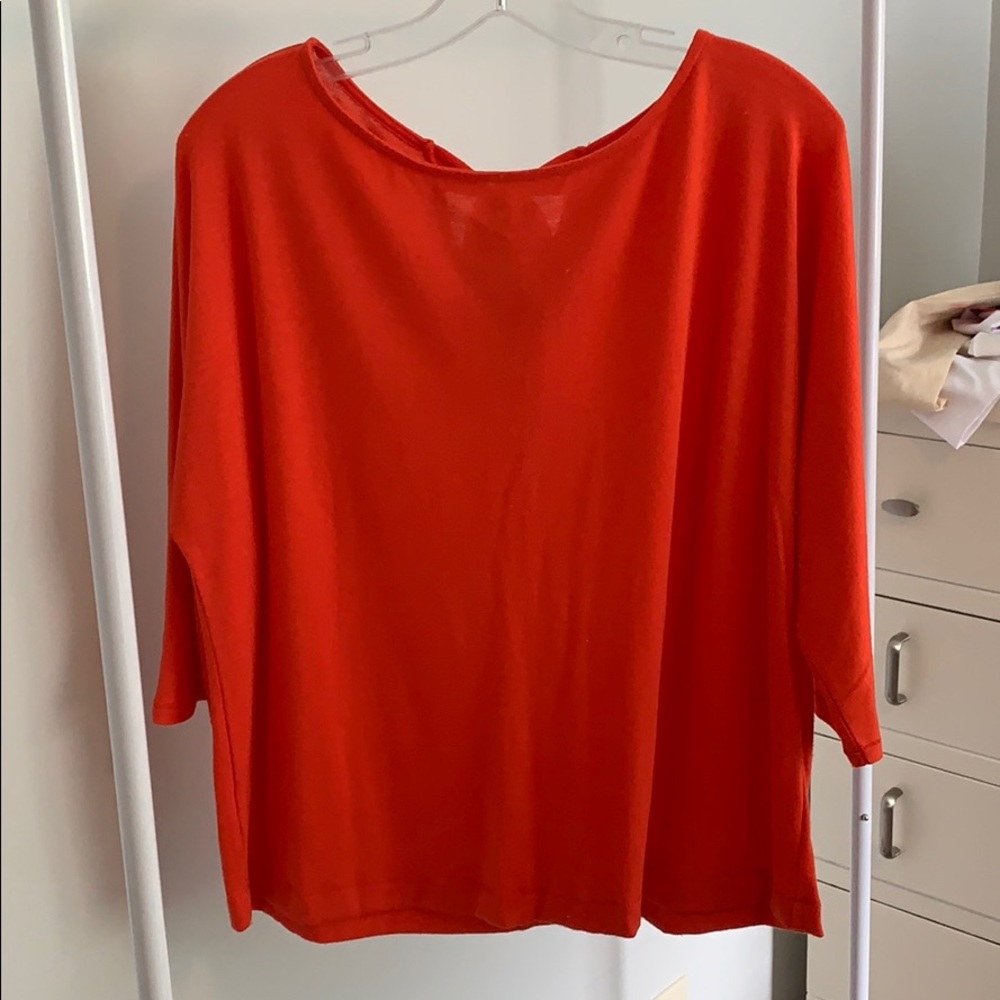 Orange Bow back tee from Loft